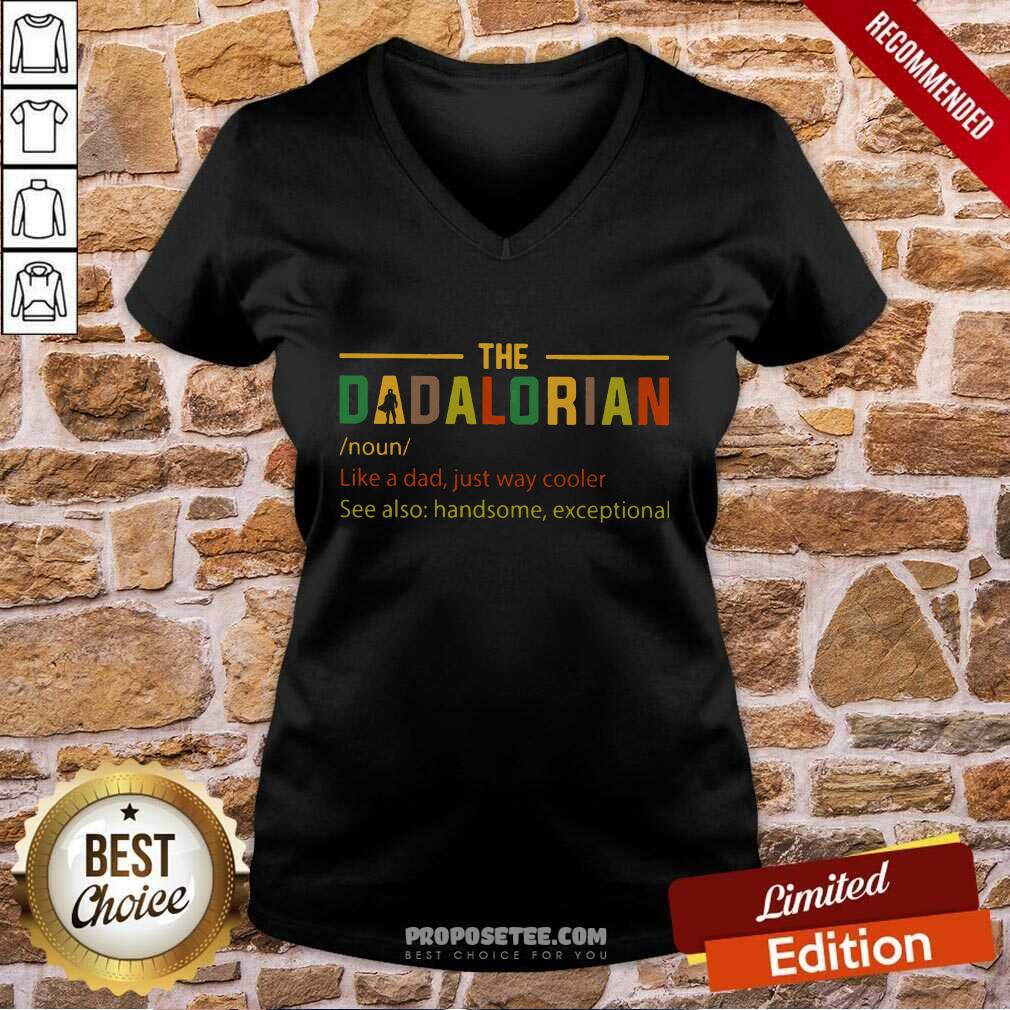 The Dadalorian Like A Dad Just Way Cooler Vintage Shirt - Image 3