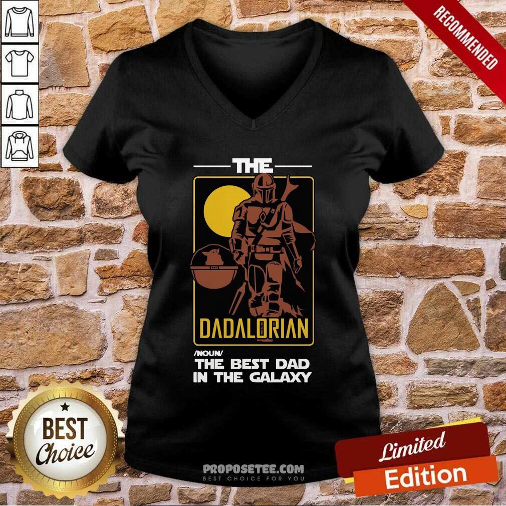 The Dadalorian The Best Dad In The Galaxy Shirt - Image 3