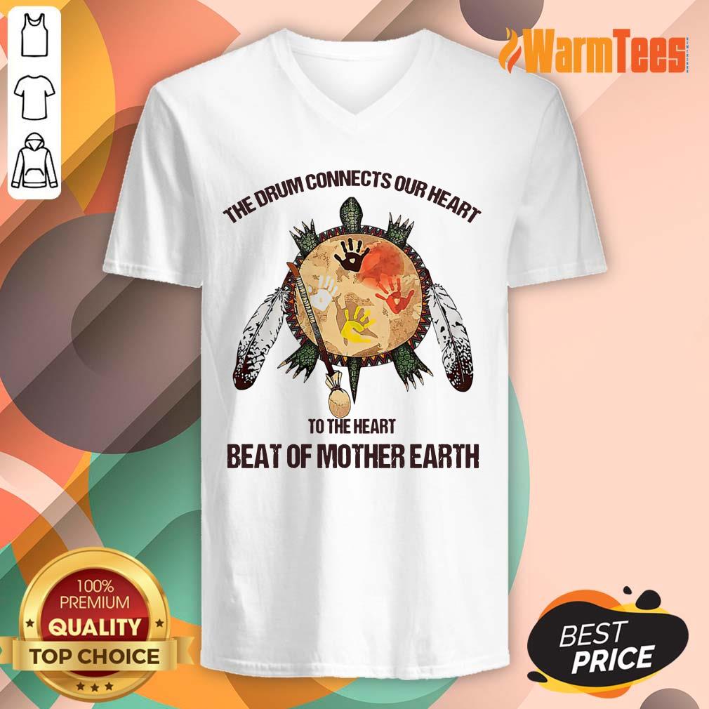 The Drum Connects Beat Of Mother Earth Shirt - Image 4