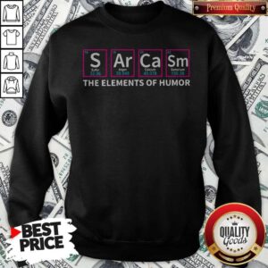 Alternative view of The Elements Of Humor Sulfur Argon Calcium Samarium Shirt