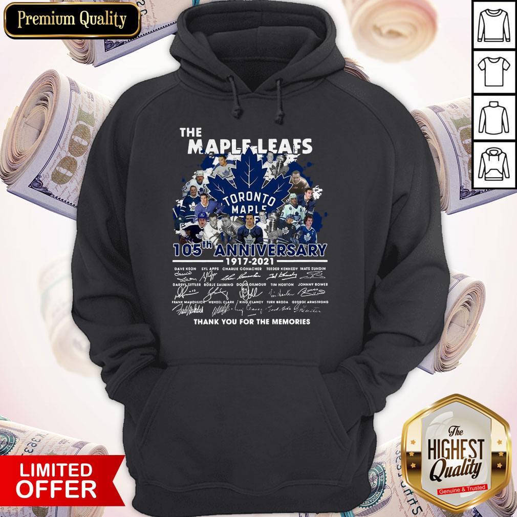 The Maple Leafs Toronto Maple Leafs 105tha Anniversary 1917 2020 Thank You For The Memories Signatures Shirt - Image 4