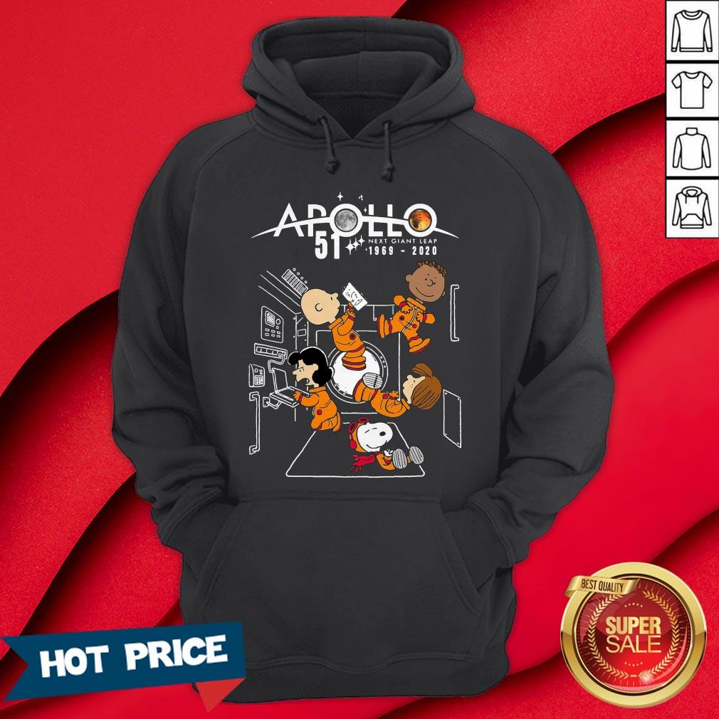 The Peanuts Movie Characters Nasa Apollo 51 Next Giant Leap 1969 2020 Shirt - Image 5