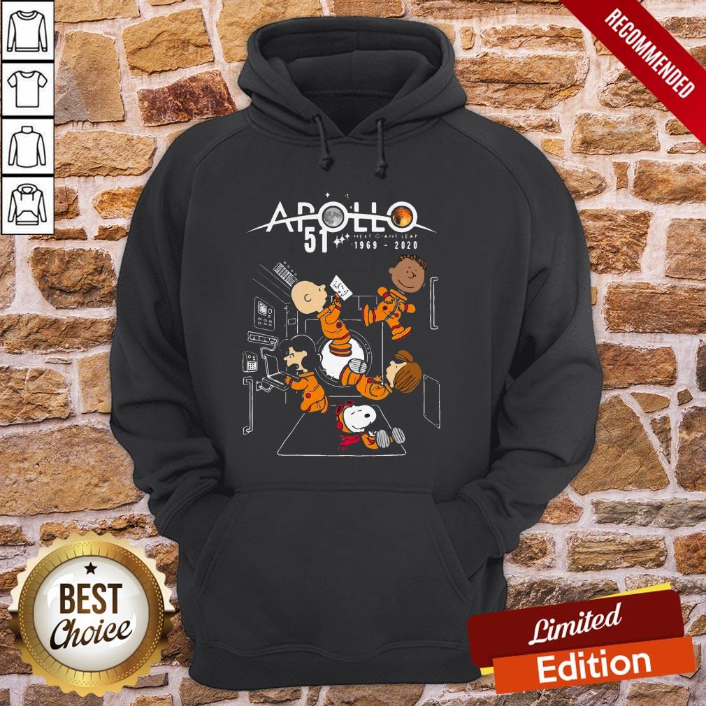 The Peanuts Movie Characters Nasa Apollo 51 Next Giant Leap 1969 2020 Shirt - Image 5