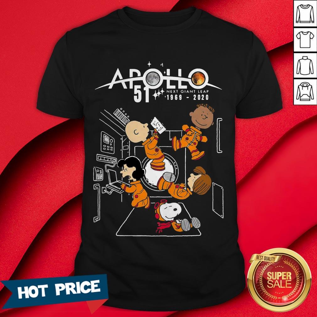 The Peanuts Movie Characters Nasa Apollo 51 Next Giant Leap 1969 2020 Shirt