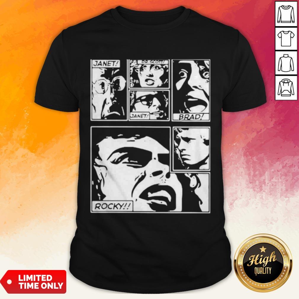 The Rocky Horror Picture Show Janet Dr. Scott Brad Rocky Shirt