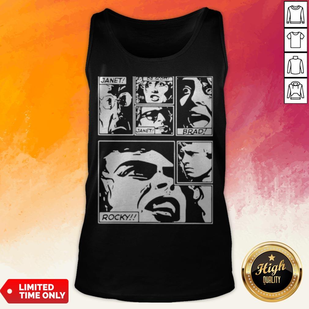 The Rocky Horror Picture Show Janet Dr. Scott Brad Rocky Shirt - Image 2