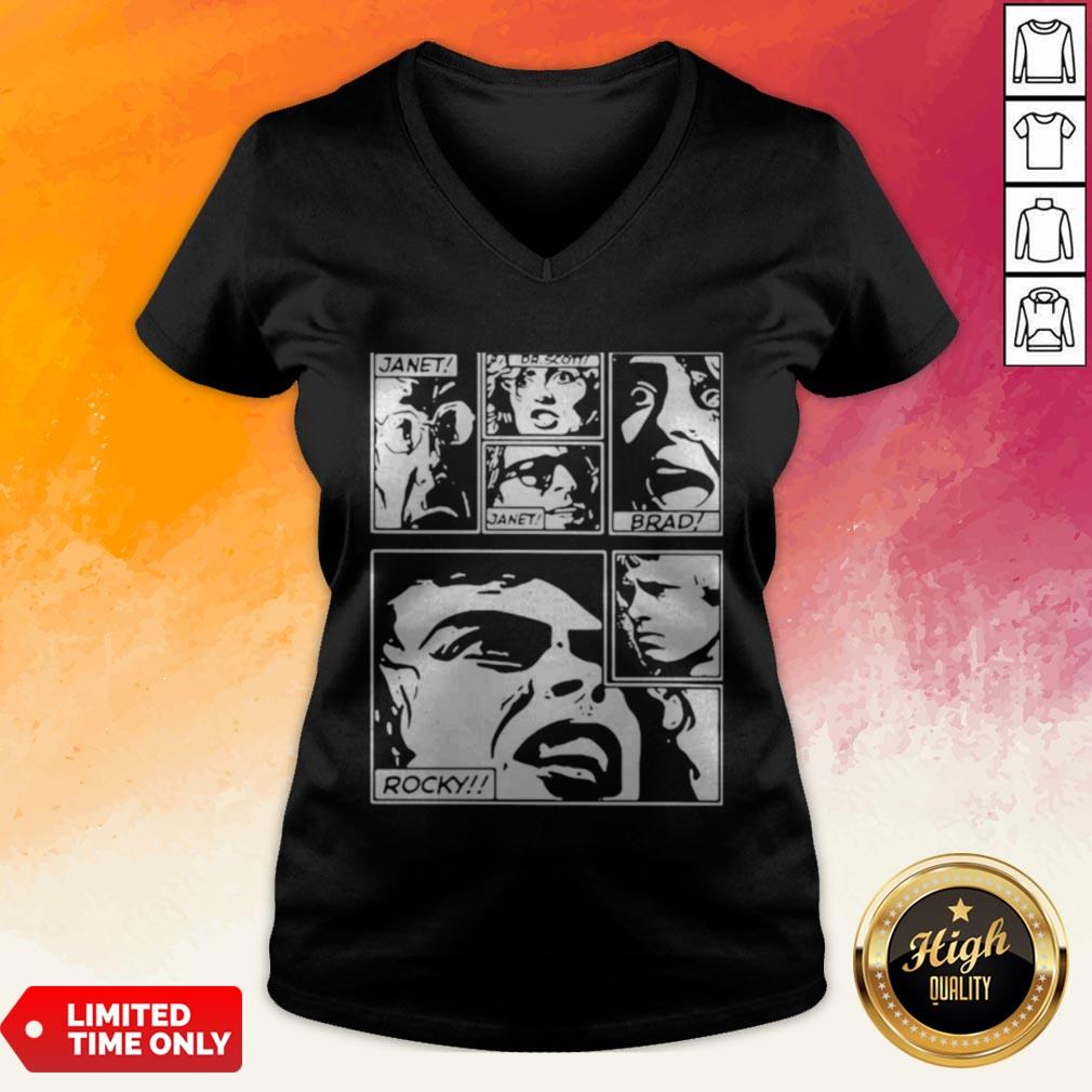 The Rocky Horror Picture Show Janet Dr. Scott Brad Rocky Shirt - Image 5