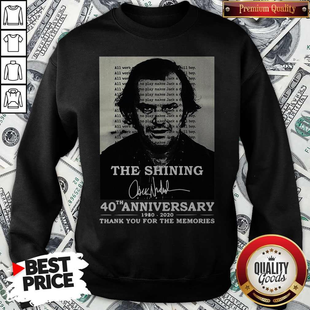 The Shining 40th Anniversary 1980 2020 Thank You For The Memories Signature Shirt - Image 5