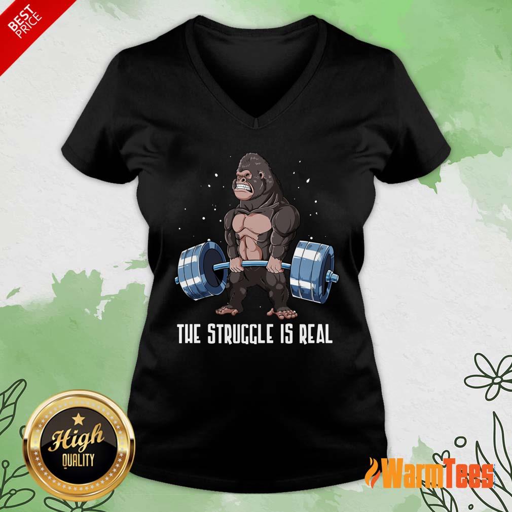 The Struggle Is Real Gorilla Shirt - Image 4