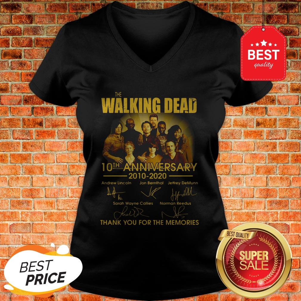 The Walking Dead Character 10th Anniversary 2010-2020 Signatures Shirt - Image 2