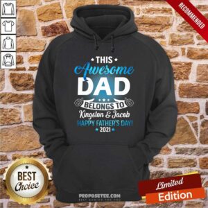 Alternative view of This Awesome Dad Belongs To Happy Fathers Day Shirt