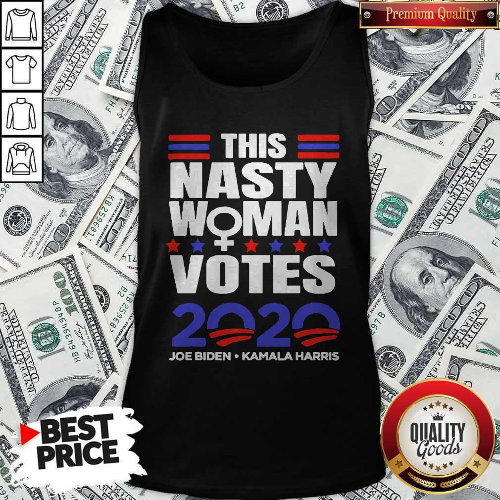 This Nasty Woman Votes Biden Harris 2020 Election Feminist Shirt - Image 3