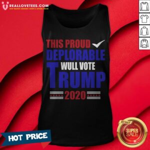 Alternative view of This Proud Deplorable Will Vote Trump 2020 Shirt