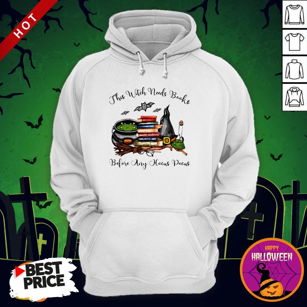 This Witch Needs Books Before Any Hocus Pocus Halloween Shirt - Image 5