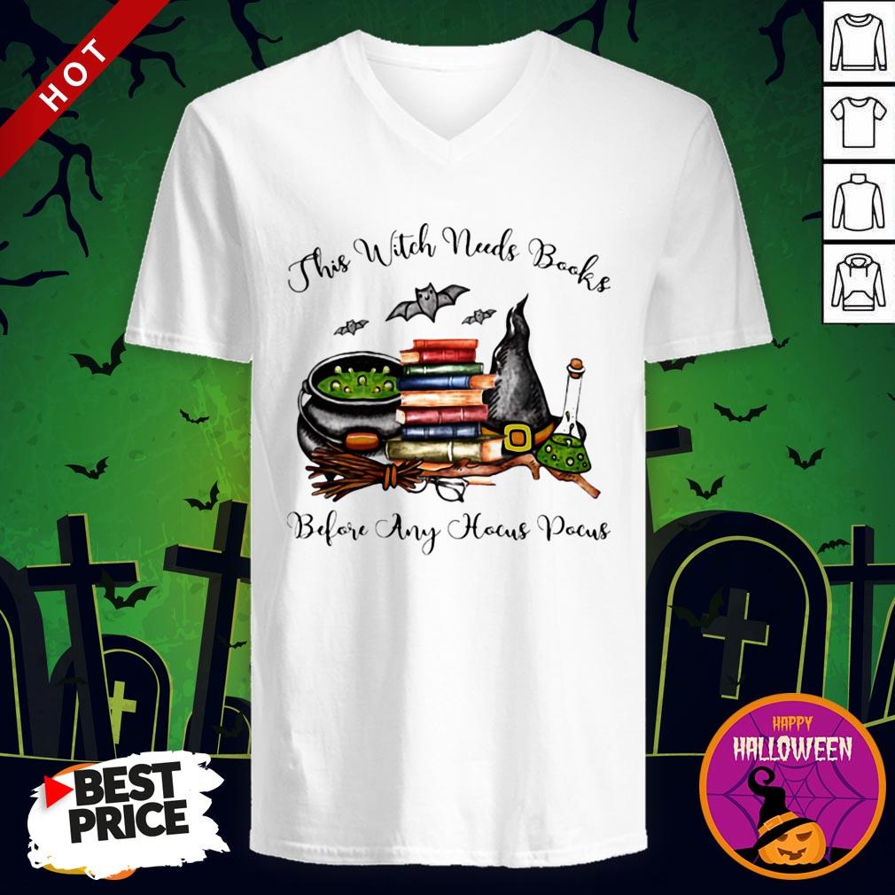 This Witch Needs Books Before Any Hocus Pocus Halloween Shirt - Image 2