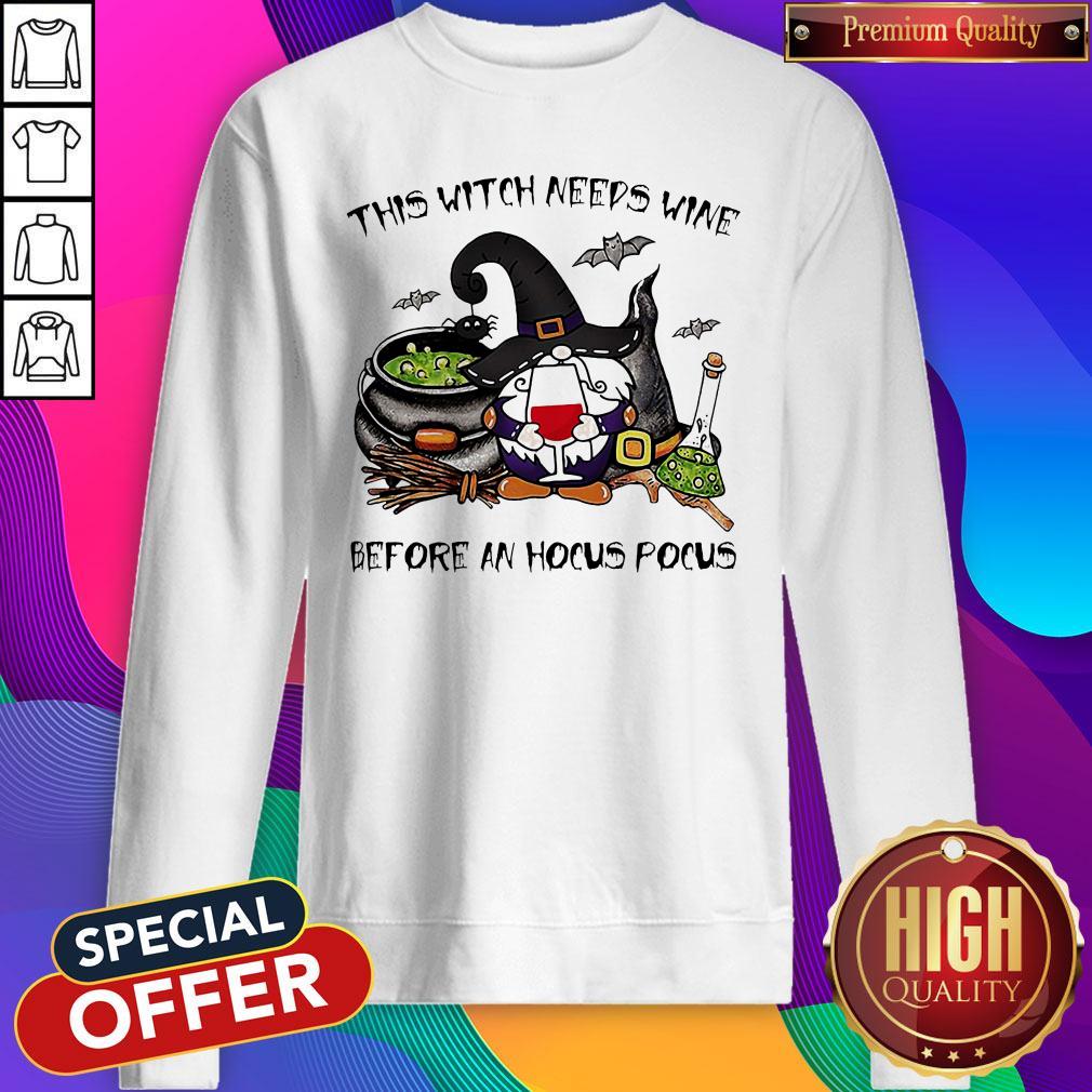 This Witch Neeps Wine Before An Hocus Pocus Halloween Shirt - Image 5