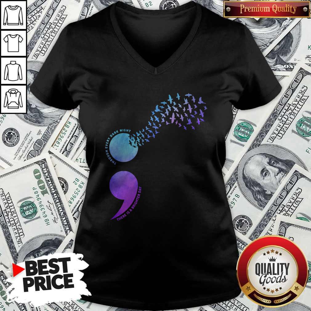 Through Every Dark Night There Is A Brighter Day Bird Shirt - Image 3