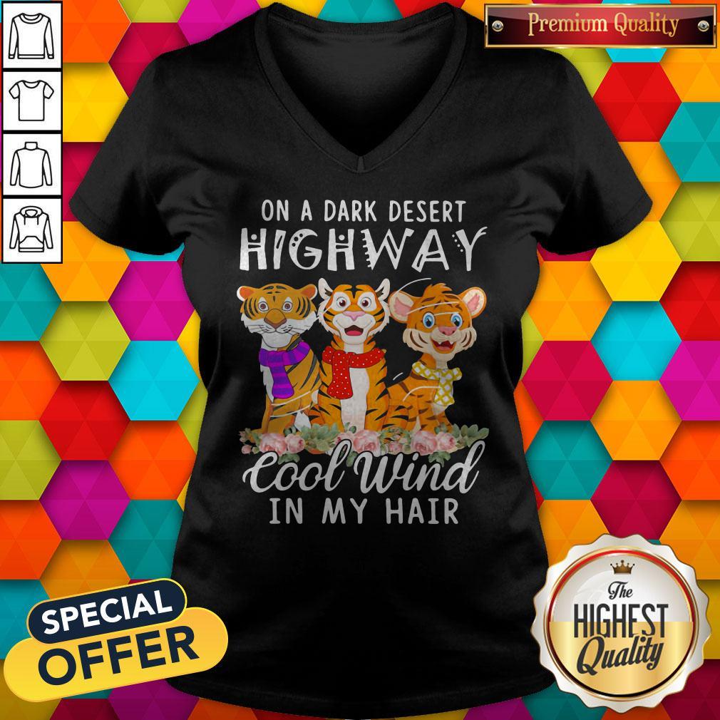 Tiger On A Dark Desert Highway Cool Wind In My Hair Shirt - Image 3