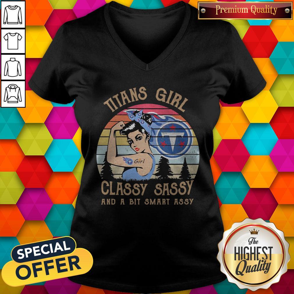 Titans Girl Classy Sassy And Bit Smart Sassy Vintage Shirt - Image 2