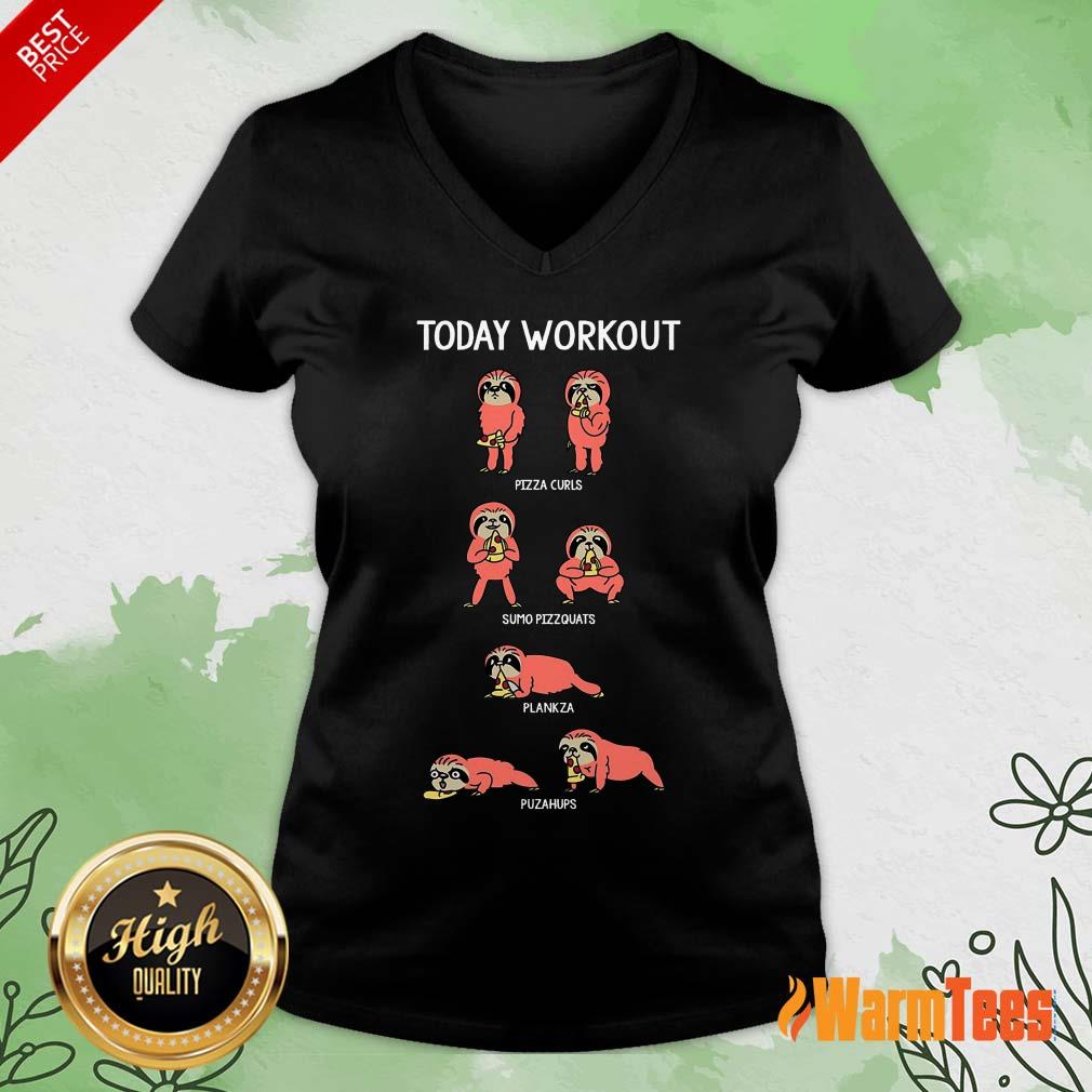 Today Workout Weightlifting Sloth Shirt - Image 4