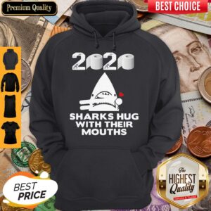 Alternative view of Toilet Paper Sharks Hug With Their Mouths Shirt
