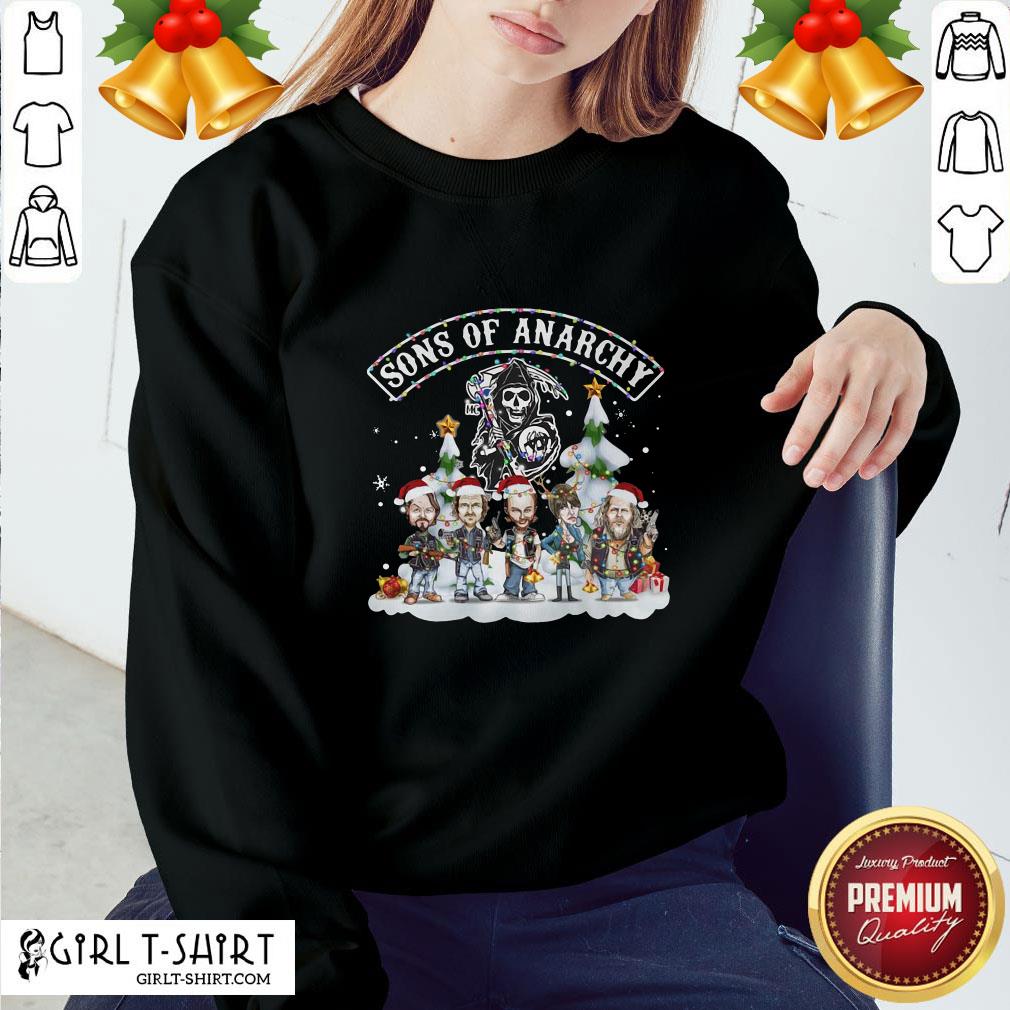 Tomato Sons Of Anarchy Santa Light Christmas Shirt - Image 4