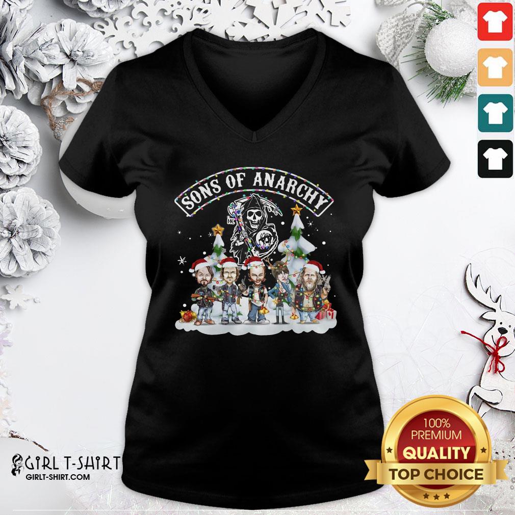 Tomato Sons Of Anarchy Santa Light Christmas Shirt - Image 2