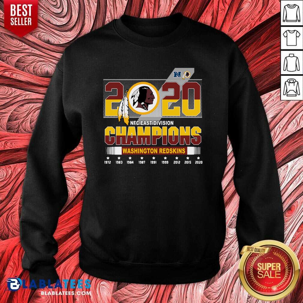 Top 2020 NFC East Division Champions Washington Redskins Shirt - Image 4