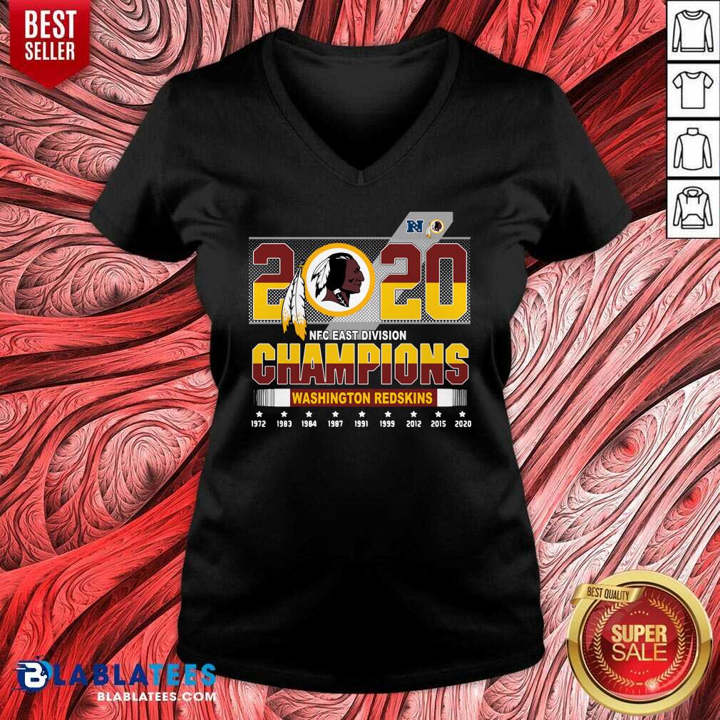 Top 2020 NFC East Division Champions Washington Redskins Shirt - Image 2