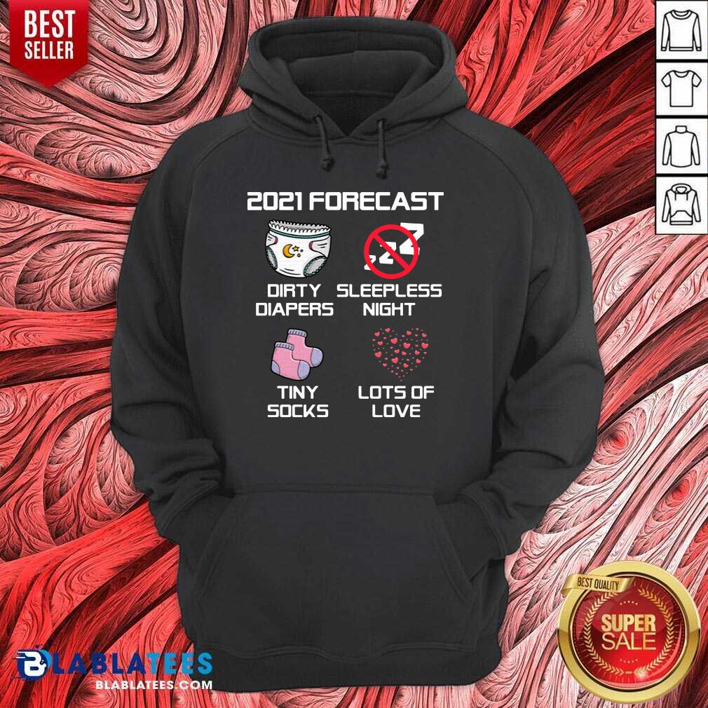 Top 2021 Forecast Baby Expecting Pregnancy Announcement Shirt - Image 2