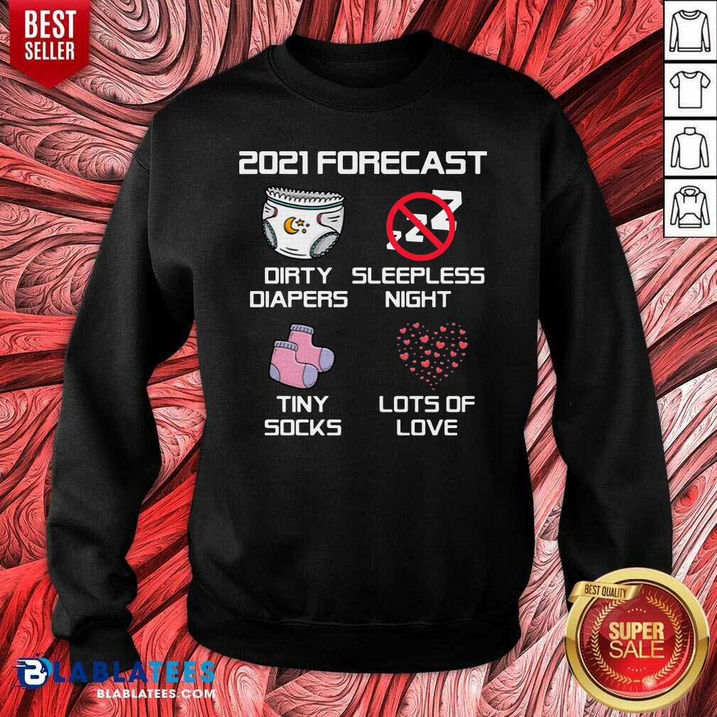 Top 2021 Forecast Baby Expecting Pregnancy Announcement Shirt - Image 5
