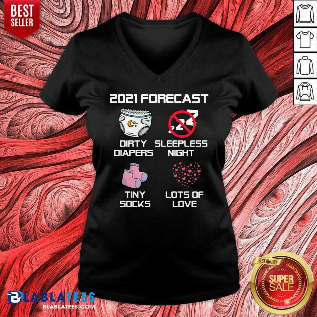 Top 2021 Forecast Baby Expecting Pregnancy Announcement Shirt - Image 3