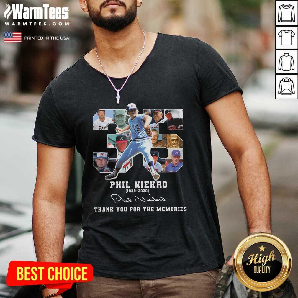 Top 35 Phil Niekro 1939 2020 Signature Thank You For The Memories Shirt - Image 5
