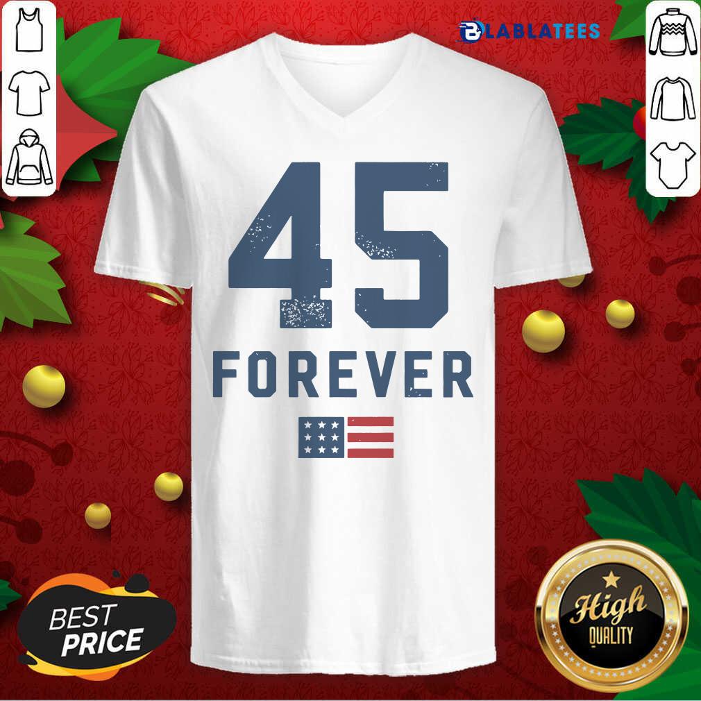 Top 45 Forever 4eva 2nd Term Reelection American Flag Shirt - Image 3