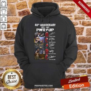 Alternative view of Top Ac Dc 48Th Anniversary 1973 2021 Pwr Up Signatures Shirt