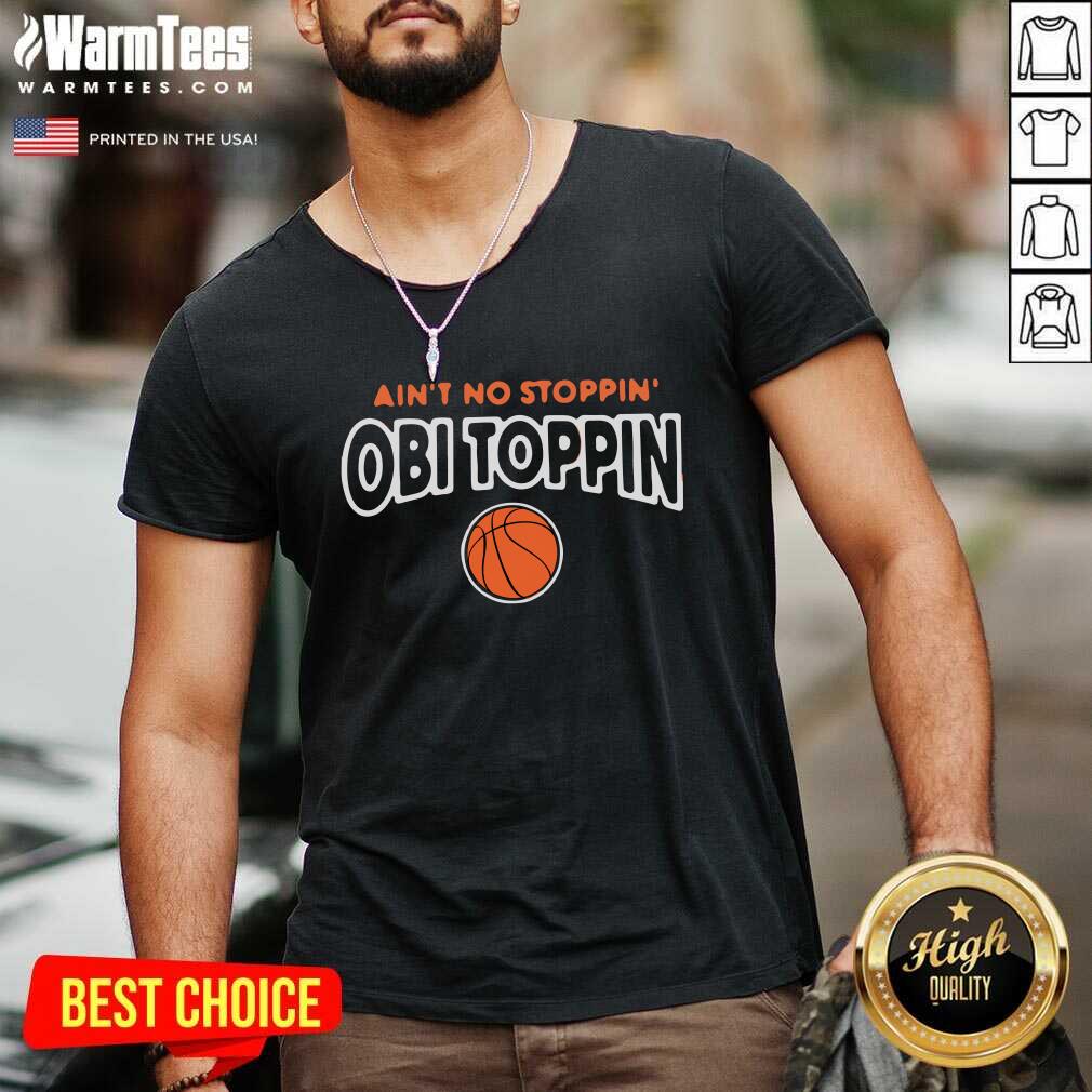 Top Ain’t No Stoppin Obi Toppin Shirt - Image 5