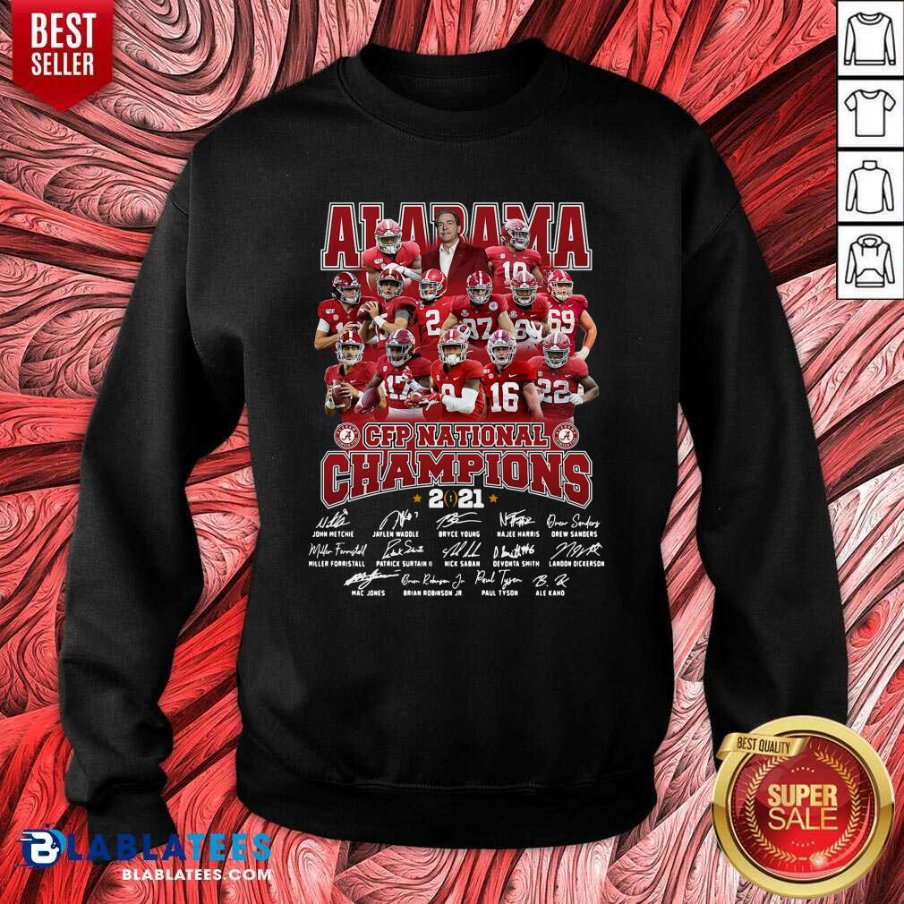 Top Alabama Cfp National Champions 2020 Signature Shirt - Image 4