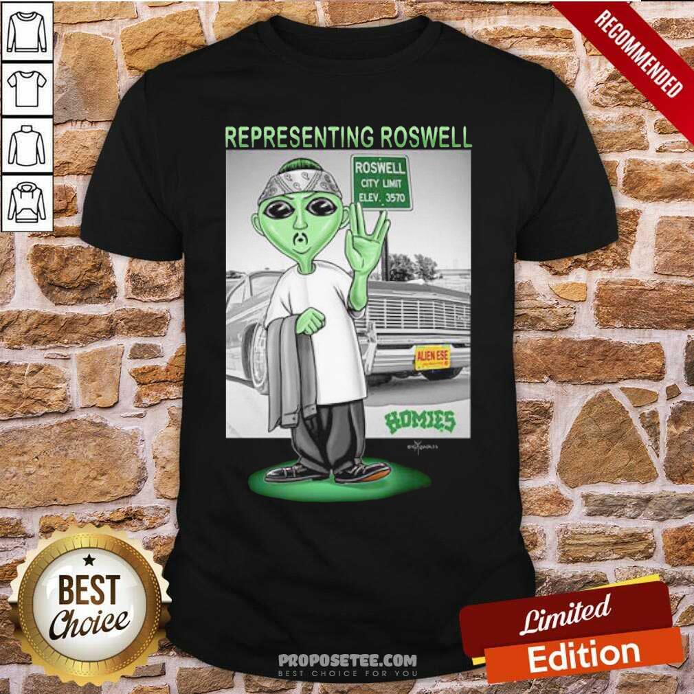 Top Aliens Representing Roswell Homies Shirt