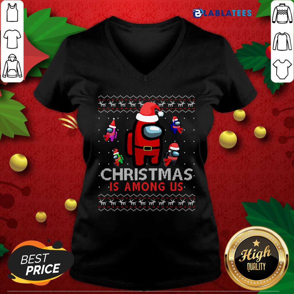 Top Among Christmas Is Costume Us Game Ugly Xmas Shirt - Image 3