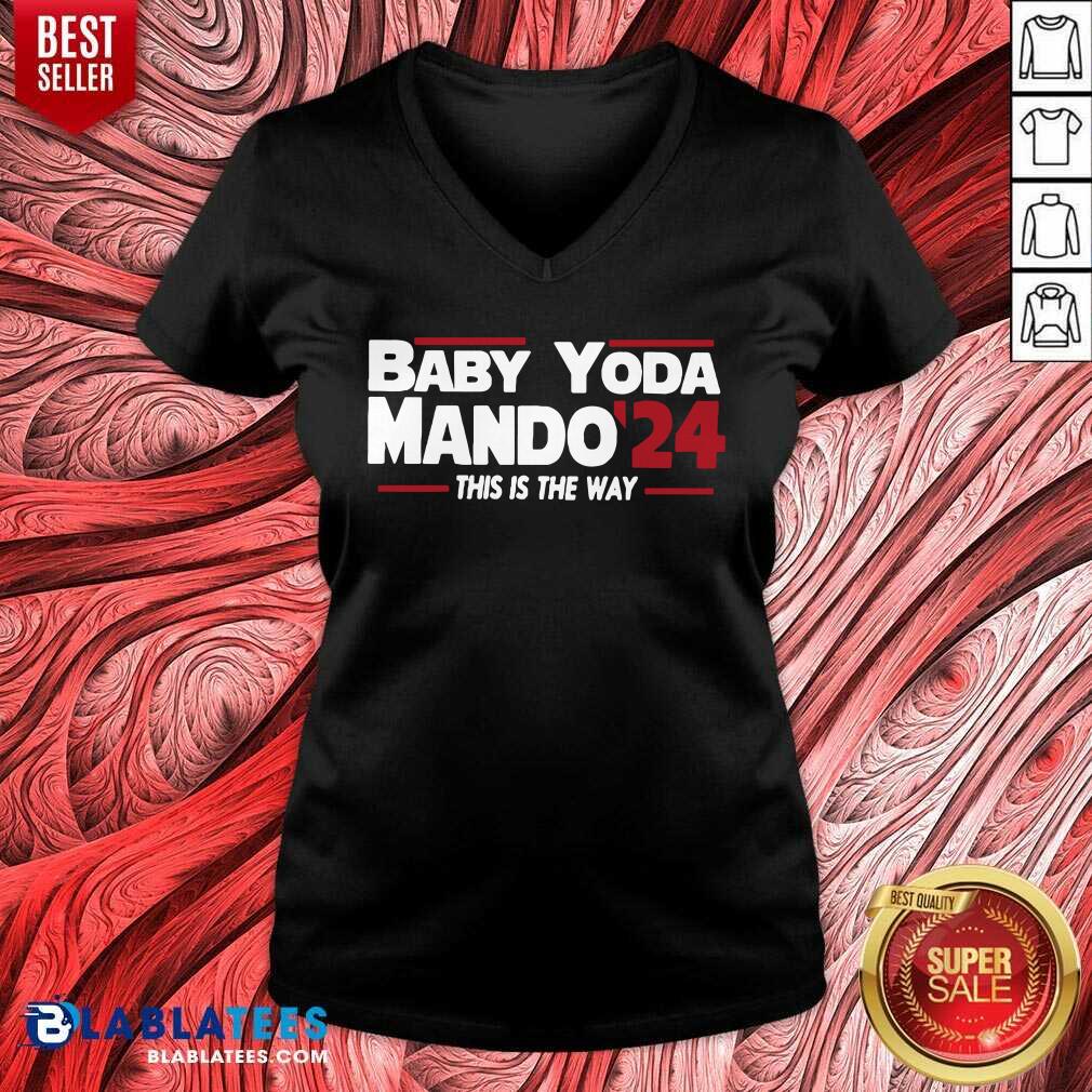 Top Babay Yoda Mando'24 This Is The Way Shirt - Image 2