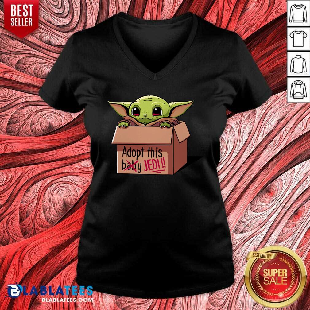 Top Baby Yoda Adopt This Not Baby This Jedi Shirt - Image 2