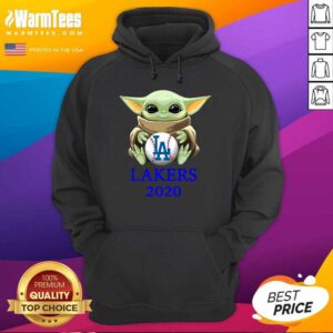 Alternative view of Top Baby Yoda Hug Los Angeles Lakers 2020 Shirt