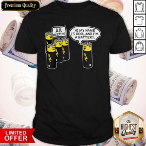 Top Battery Aa Meeting Hi My Name Is Bob And I’m A Battery Shirt