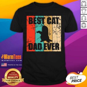 Top Best Cat Dad Ever Vintage Shirt