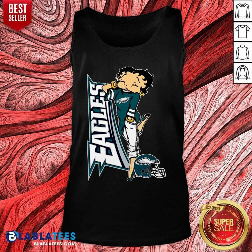 Top Betty Boop Philadelphia Eagles Football Shirt - Image 3