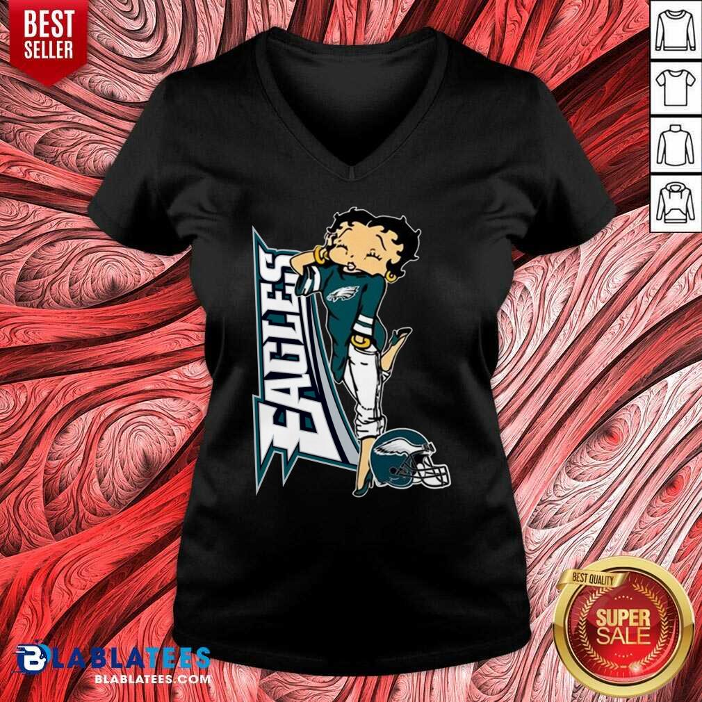 Top Betty Boop Philadelphia Eagles Football Shirt - Image 2