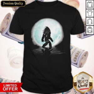 Top Bigfoot American Native Under The Moon Shirt