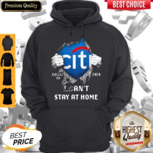 Alternative view of Top Blodd Insides Citibank Covid-19 2020 I Can't Stay At Home Shirt