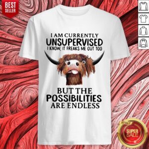 Top Buffalo I Am Currently Unsupervised I Know It Freaks Me Out Too But The Possibilities Are Endless Shirt