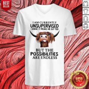 Alternative view of Top Buffalo I Am Currently Unsupervised I Know It Freaks Me Out Too But The Possibilities Are Endless Shirt